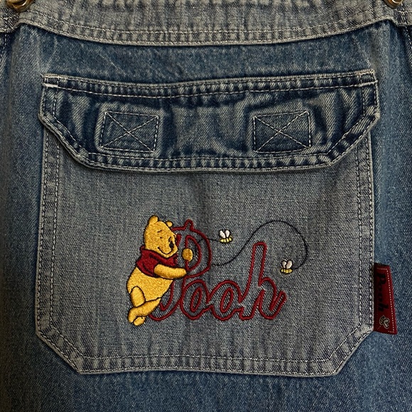 SOLD Disney Winnie the Pooh Blue Denim Jean Overalls - Picture 7 of 12